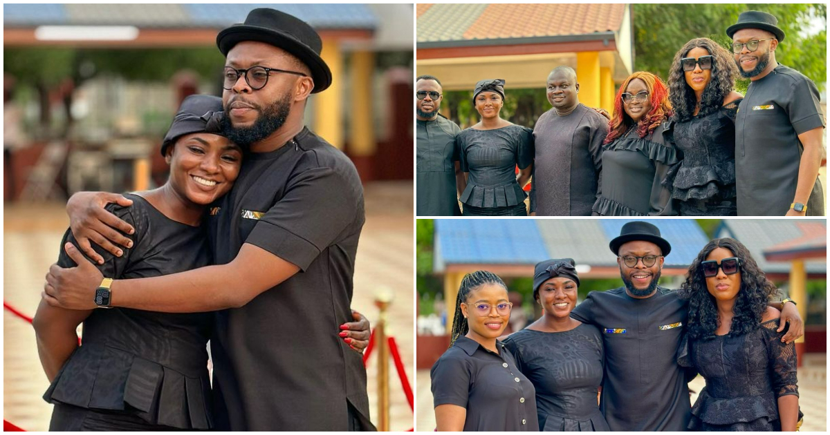 Ahuofe Patri and other stars at her late mom's 1-week celebration