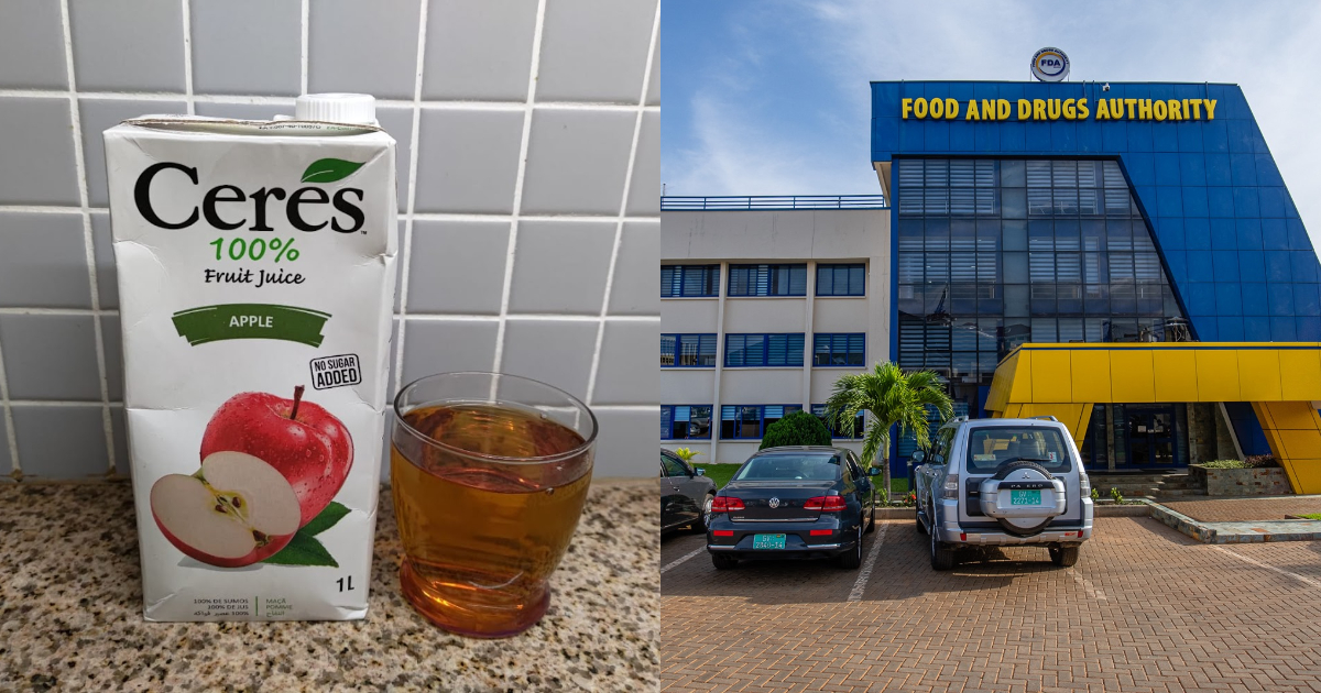 FDA recalls batches of Ceres Apple Juice