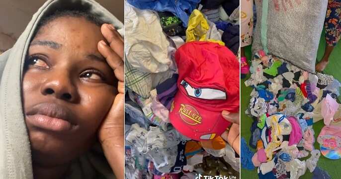 Okrika seller in tears after buying N250k children's bale
