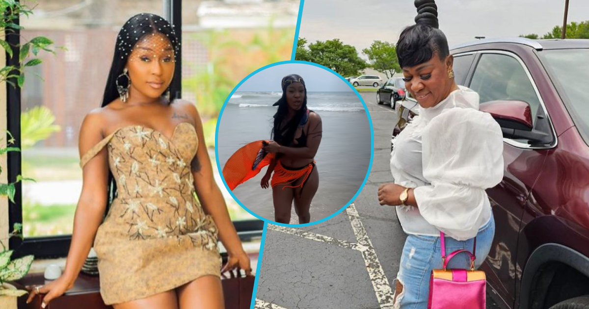 Efia Odo released a video of her day out with her mum, Adombi Serwah.