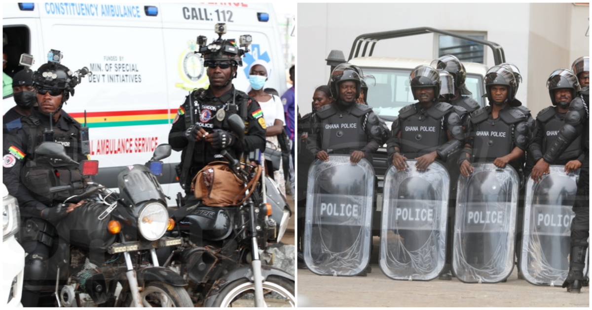 police arise ghana demo