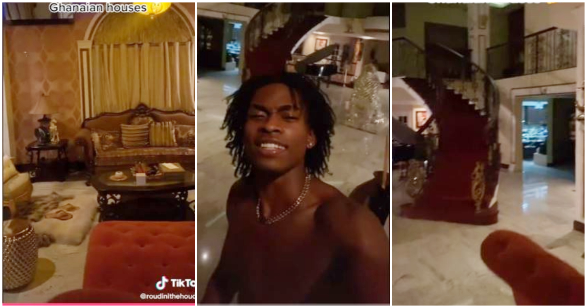 GH man flaunts luxurious mansion in Ghana