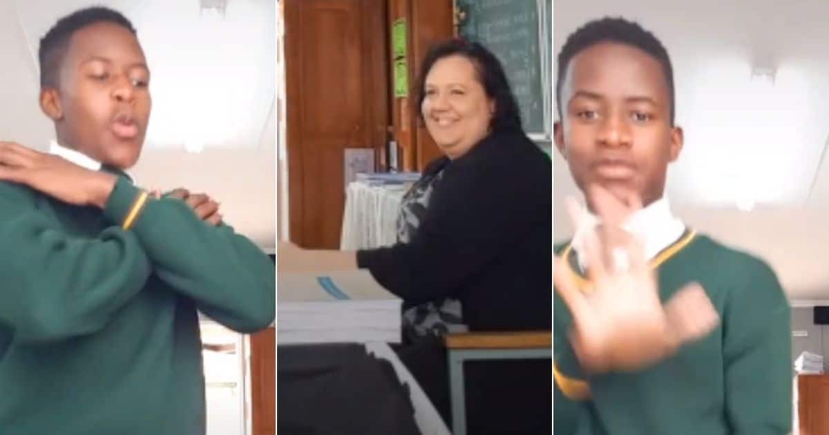 A Video, Young Man, Busting, Move, In front, Teacher, Mzansi