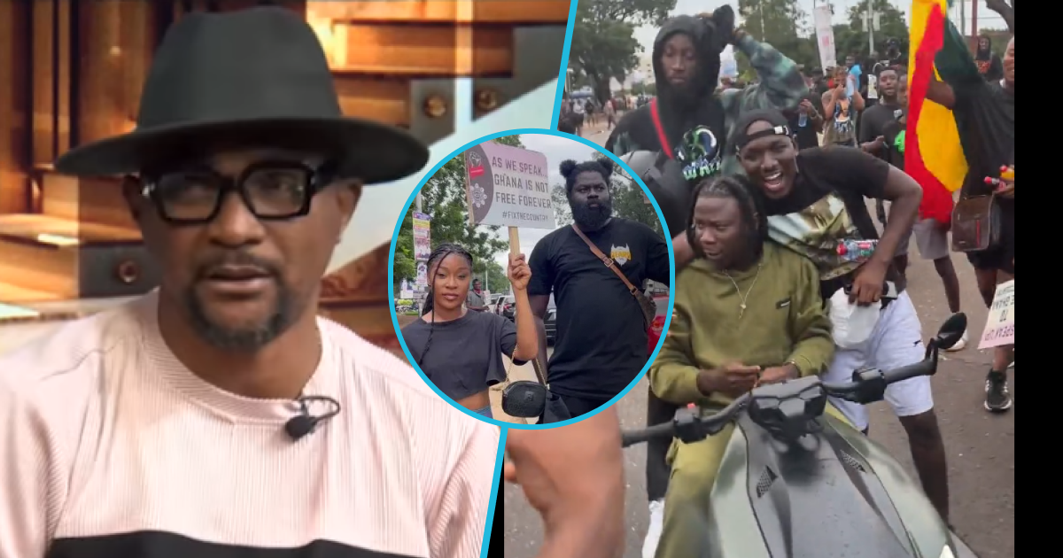 Mr. Logic boldly blasts Stonebwoy, Efia Odo, and other #OccupyJulorbiHouse protesters: “Stop being stupid”