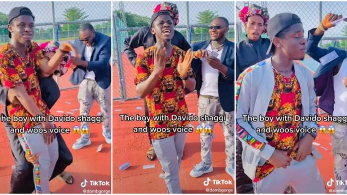 OBO must see this: Young man sprayed cash as he acts and speaks like Davido, Broda Shaggi and Woos in video