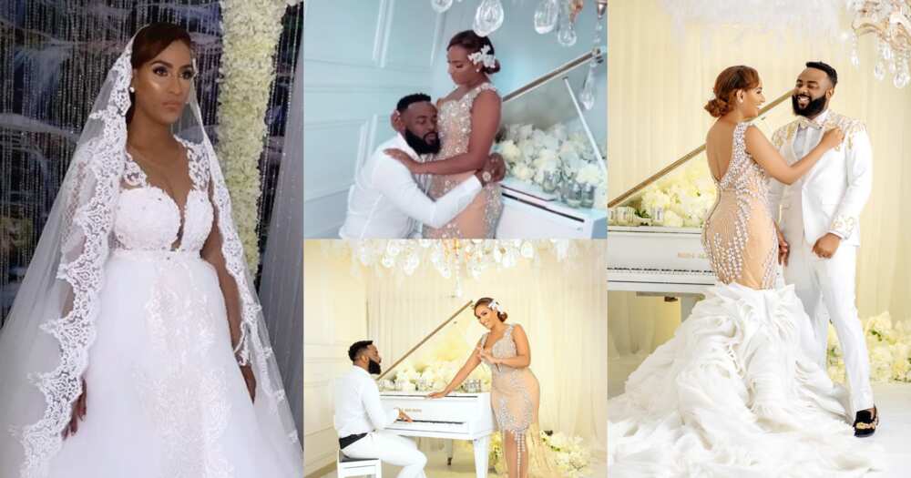 Juliet Ibrahim: More 'wedding' photos and videos of actress and Nigerian DJ VJ Adams drop