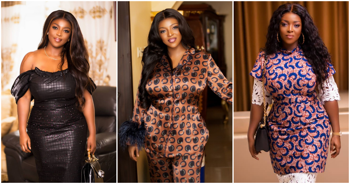 Ghanaian Actress Yvonne Okoro Looks Spicy Hot GH₵‎ 2,724 Versace Jumpsuit On Her 38th Birthday