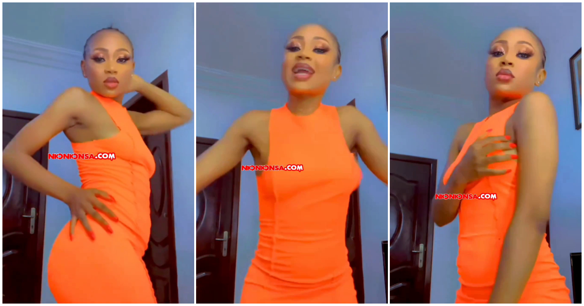 Akuapem Poloo turns heads as she shakes her bosoms and bum violently in a video