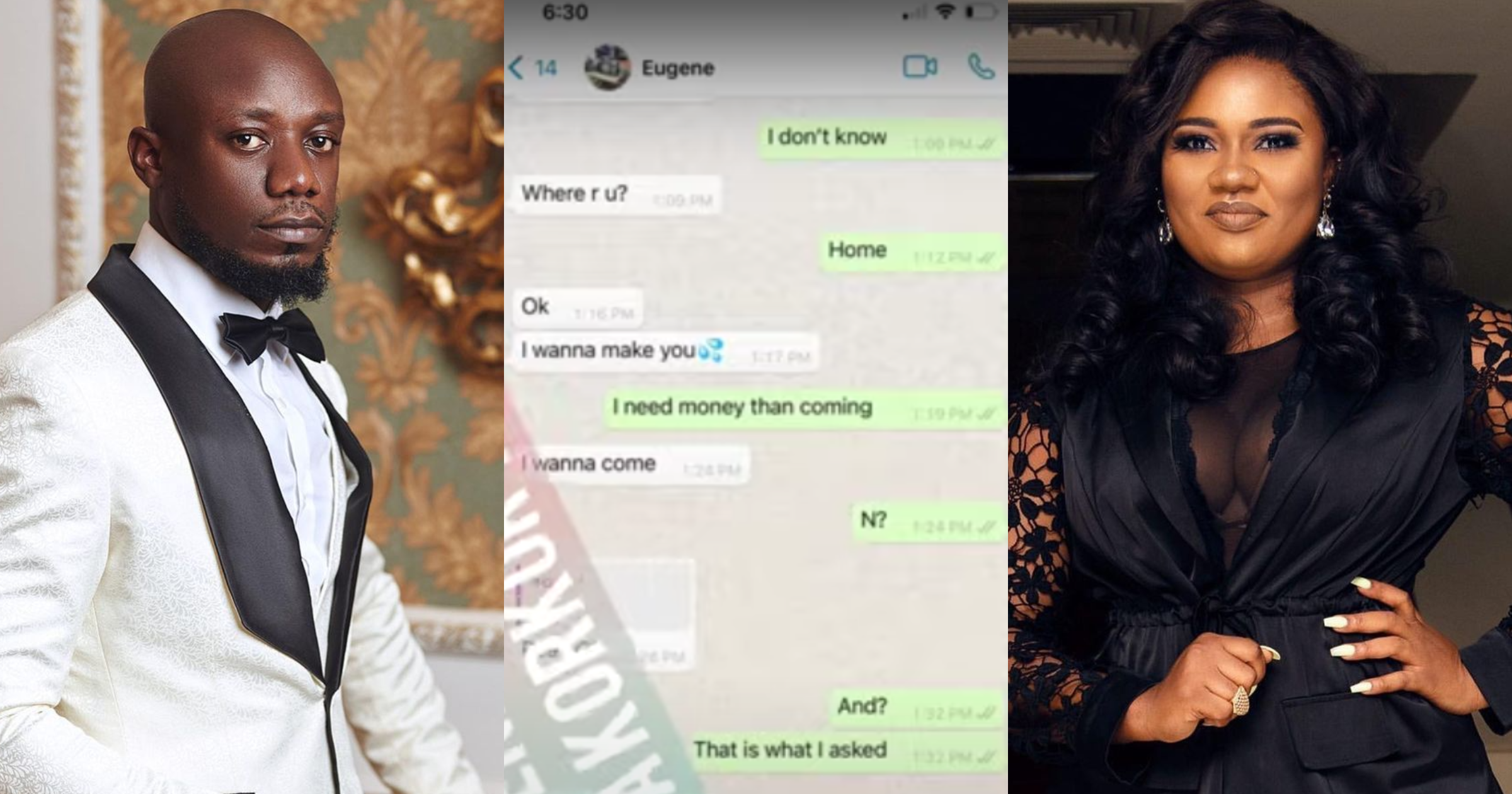 Abena Korkor Releases Whatsapp Chats With Nkonkonsa After He Tried To Deny Her Claims
