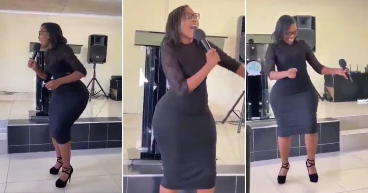 Vibey church singer has thirsty men claiming they are ‘born again’: Her curves are bringing men to the gospel