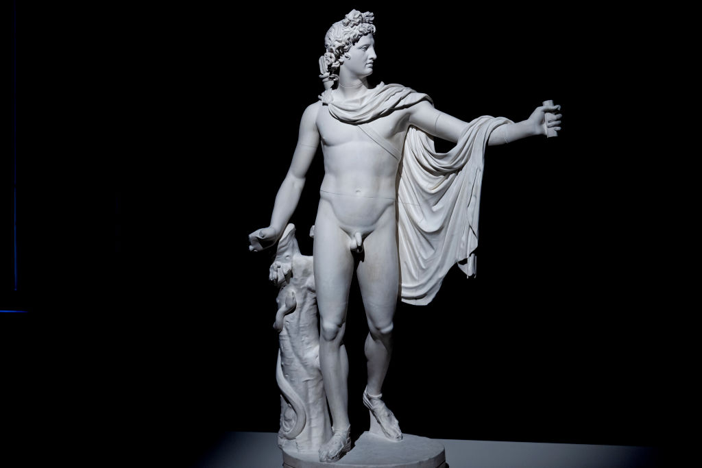 The sculpture "Apollo of the Belvedere" of Antonio Canova.