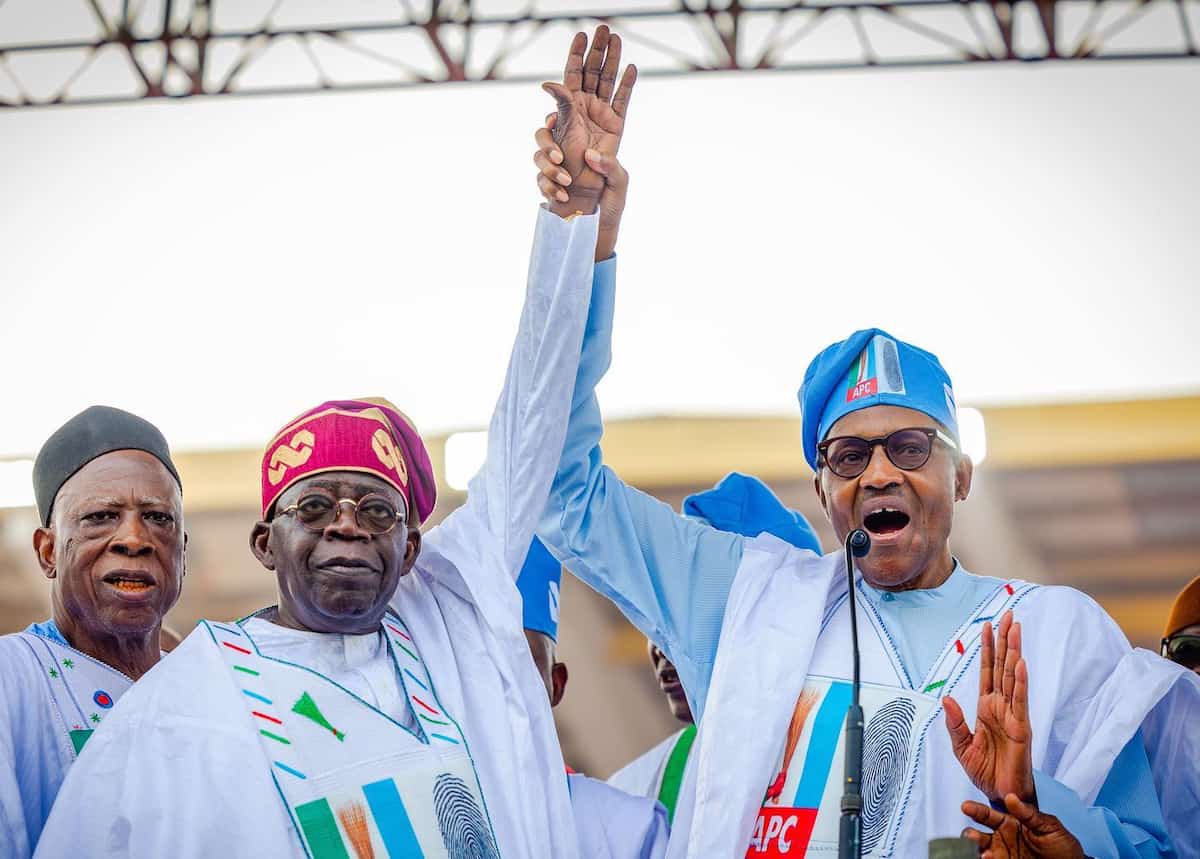 Asiwaju Bola Ahmed Tinubu and Muhammadu Buhari/INEC/2023 Presidential Election