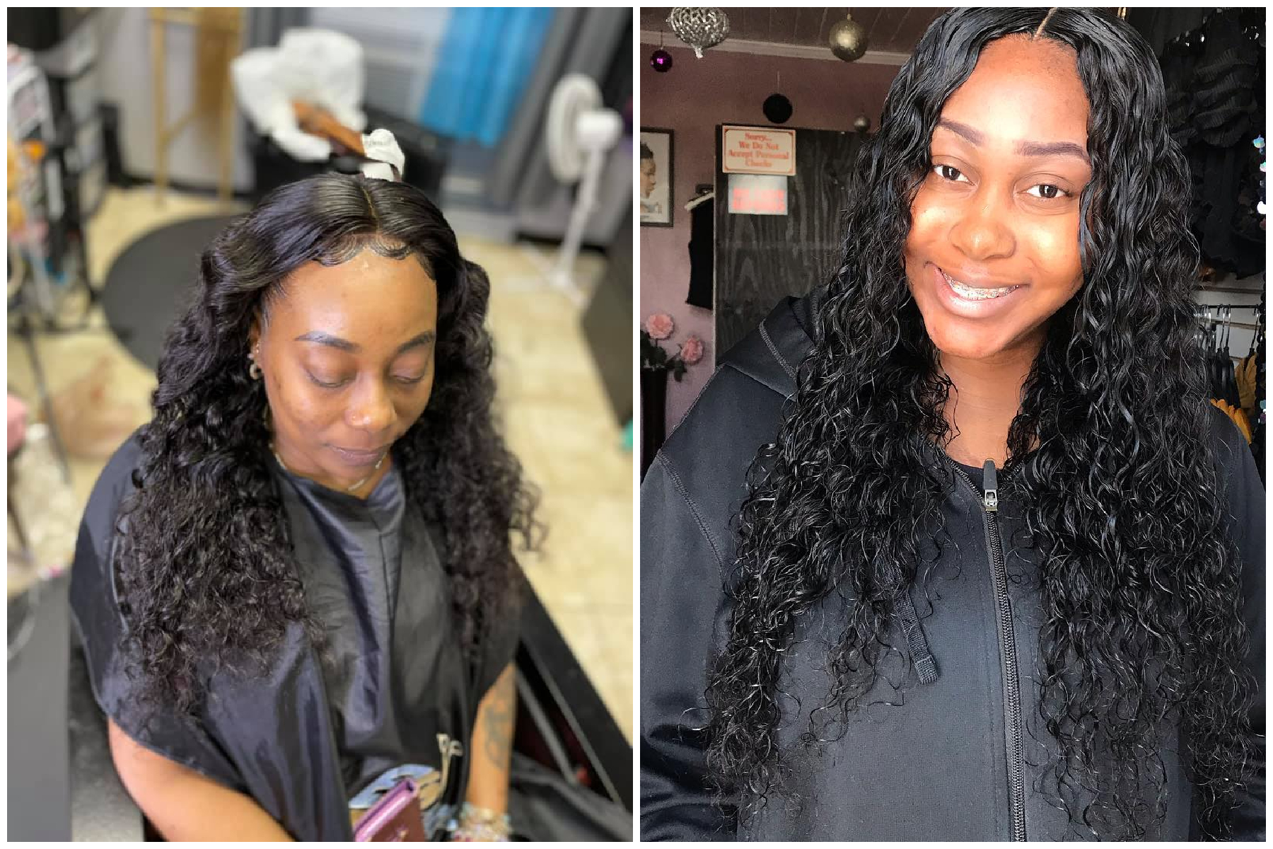 Quick Weave Black Girl Synthetic Middle Part | TikTok
