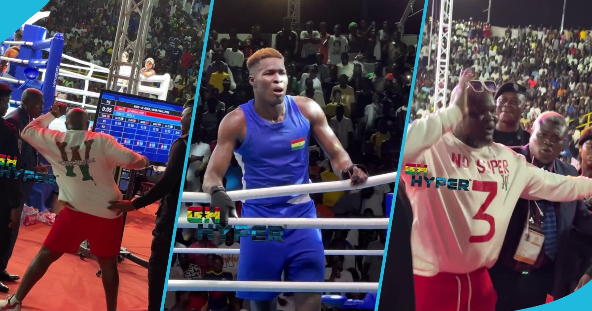 Busom Banku whisked away by security for dancing to support son at boxing bout