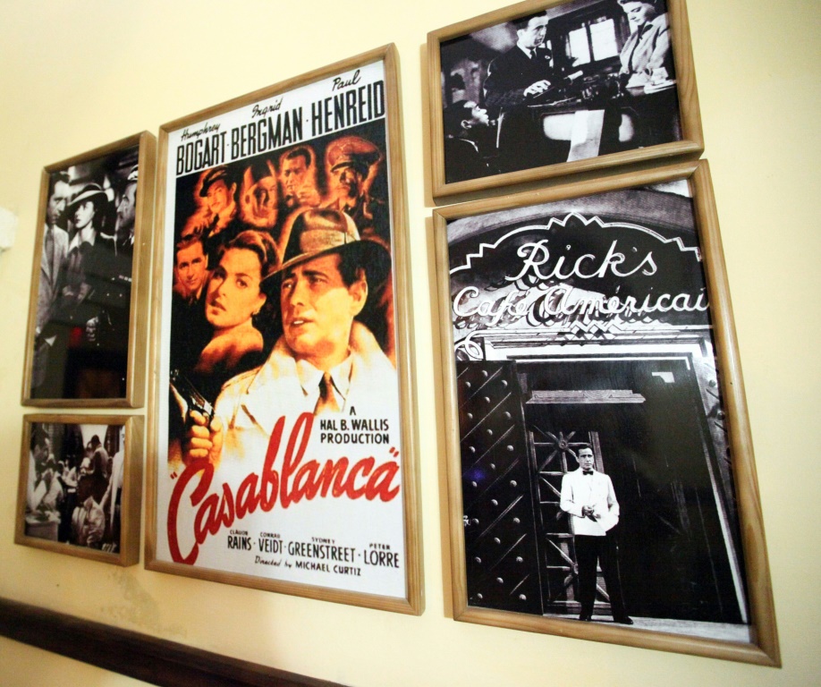 Posters and pictures of US movie classic "Casablanca", at a bar in Cuba, in a file photo taken on June 20, 2015