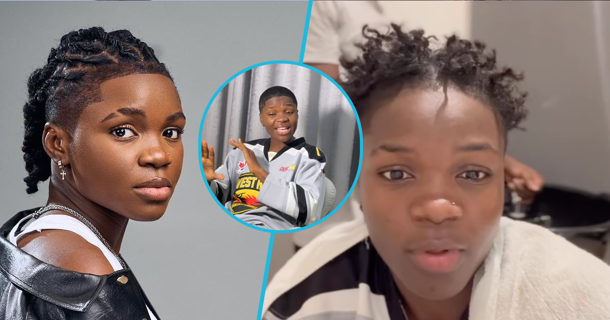 Ghanaian react as Endurance Grand shows off her new haircut, cuts down her locs in viral video