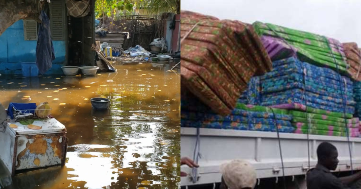 Keta: NADMO begins distribution of relief items to victims of tidal waves