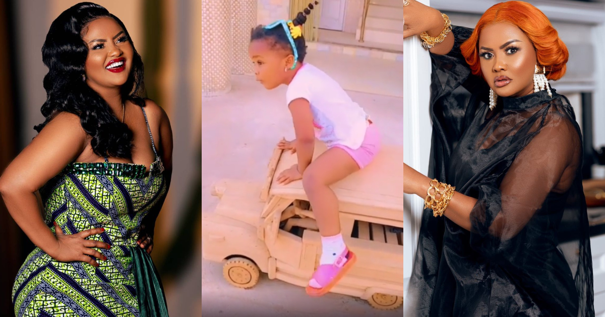 Ah, I will fall down oo - Baby Maxin replies McBrown as she asks her to push car in latest video