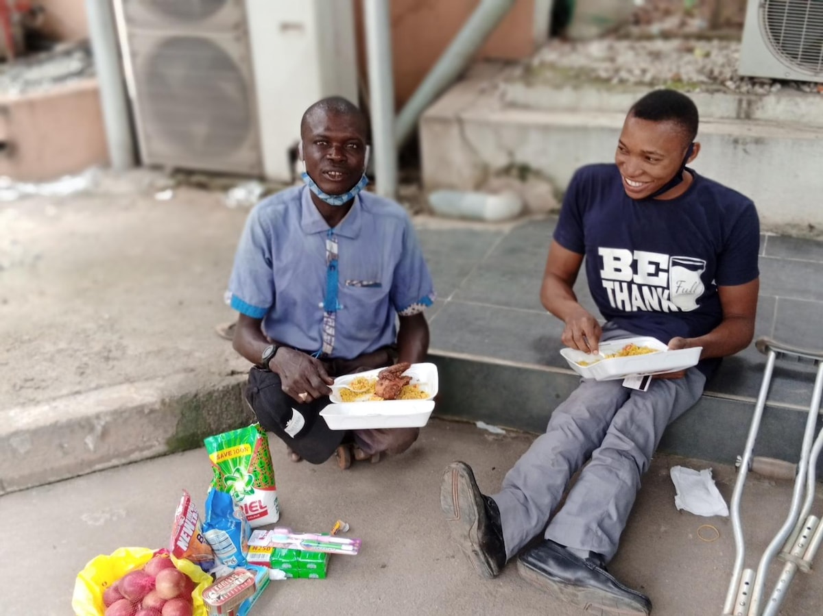 Despite being physically challenged, this young man is helping others like him and putting smiles on their faces
