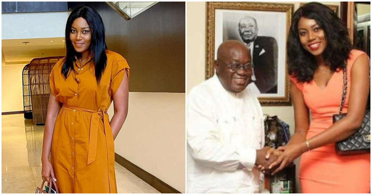 Yvonne Nelson changes profile photo into Akufo-Addo wearing Pharoah's hat, photo stirs reactions among Ghanaians