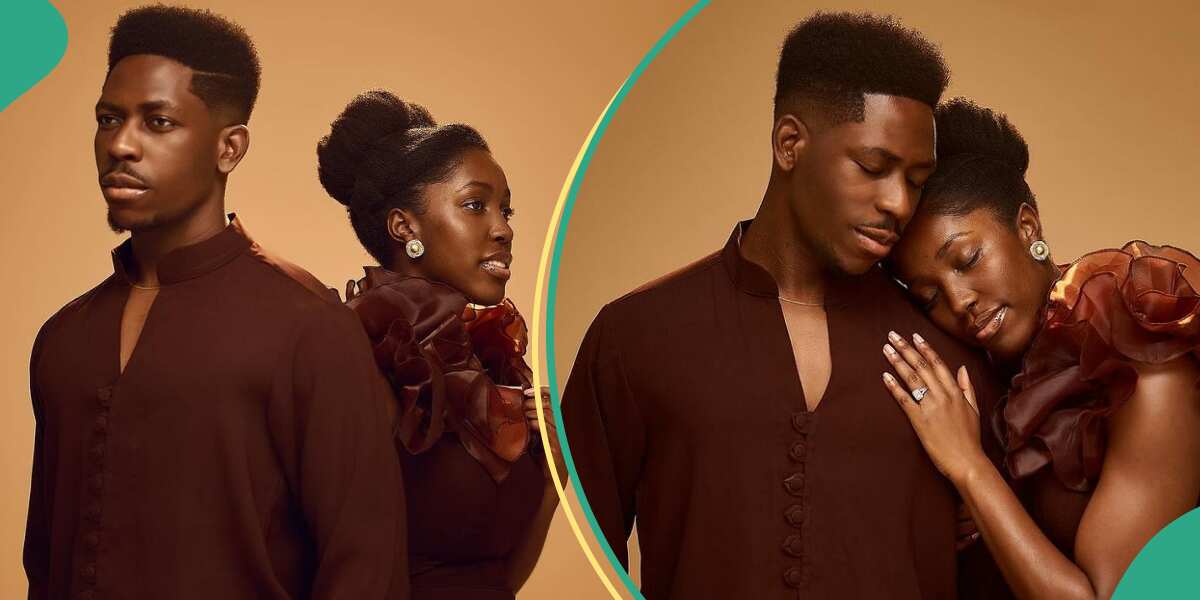 "Loving you forever": Moses Bliss and fiancée, release adorable pre-wedding photos, fans drool