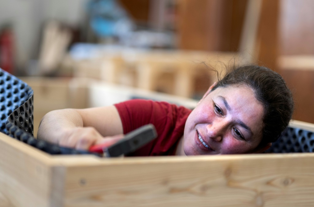Yasemin Yaman does carpentry and sewing and has overcome depression