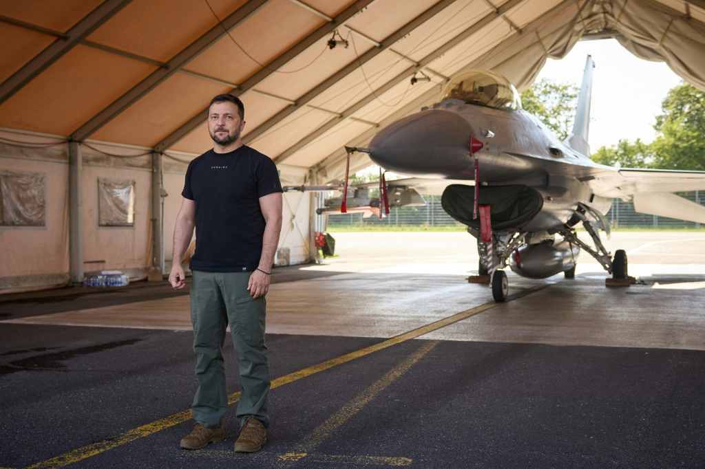 Zelensky also said Ukrainian pilots would train at an F-16 pilot training centre to be created in Romania