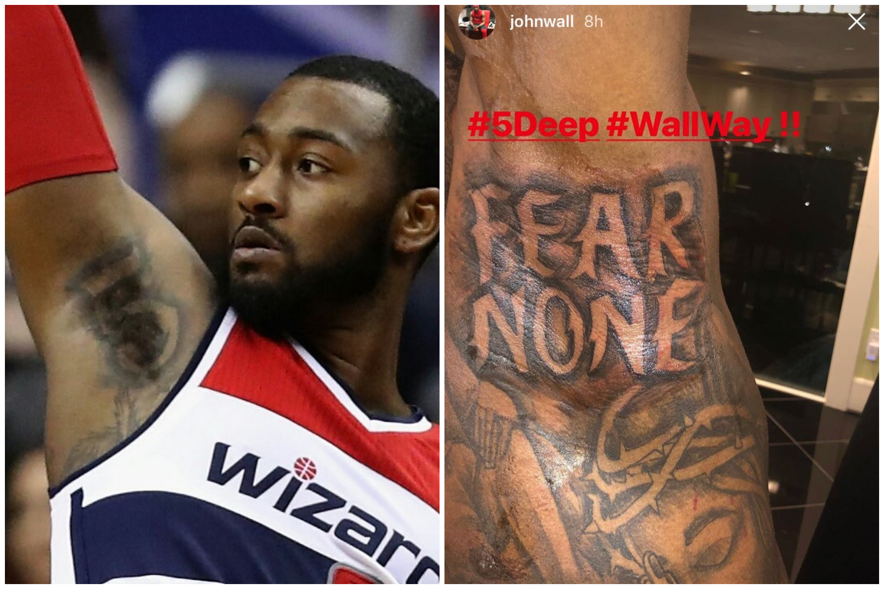 All of John Wall's tattoos with meanings explained (photos) - Briefly.co.za