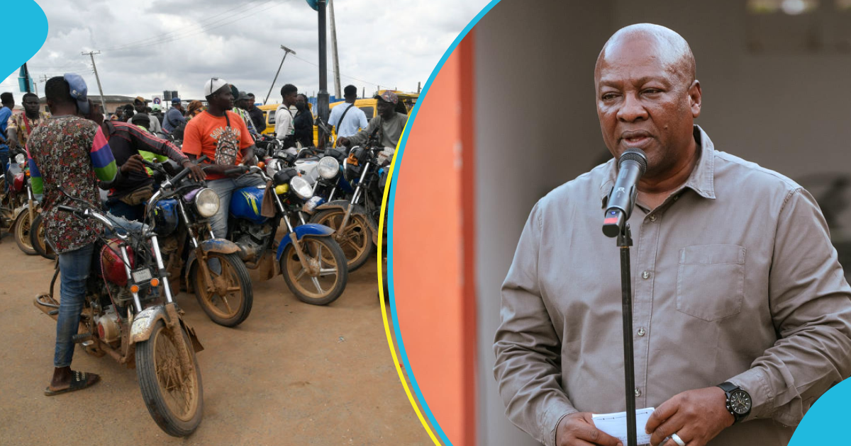 Mahama pledges to introduce electric motorbikes into okada business if he wins power
