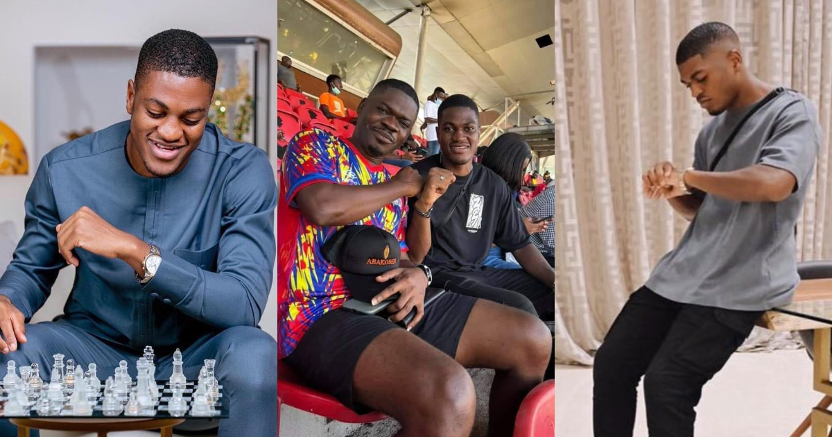 Ex-President John Mahama's son spotted watching Hearts v Wydad Casablanca game; photo drops
