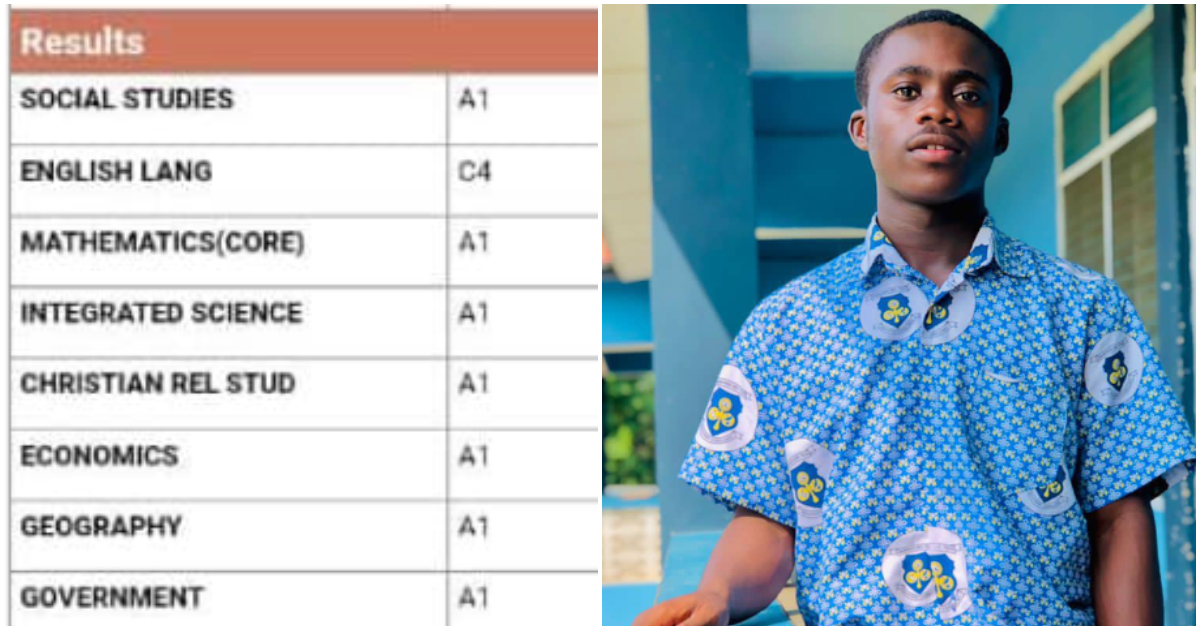 Needy teenager 'smashes' WASSCE with 7As; begs for help to study Law in university as his results emerge