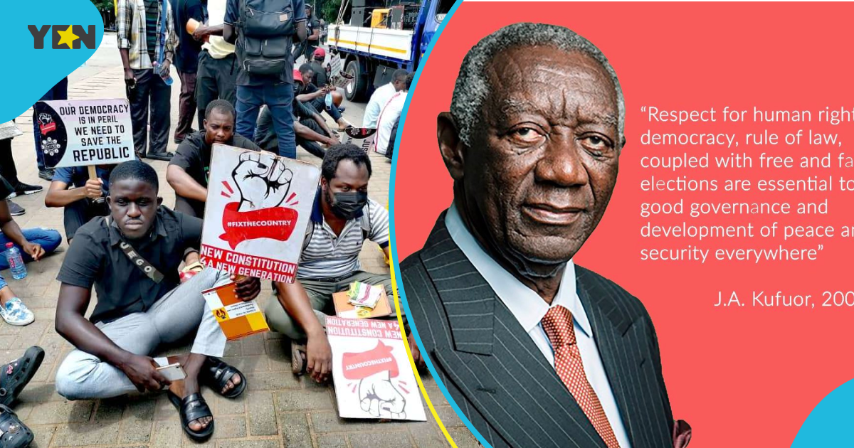OccupyJulorbiHouse: Former President Kufuor Makes Social Media Post Deemed Supporting Protesters