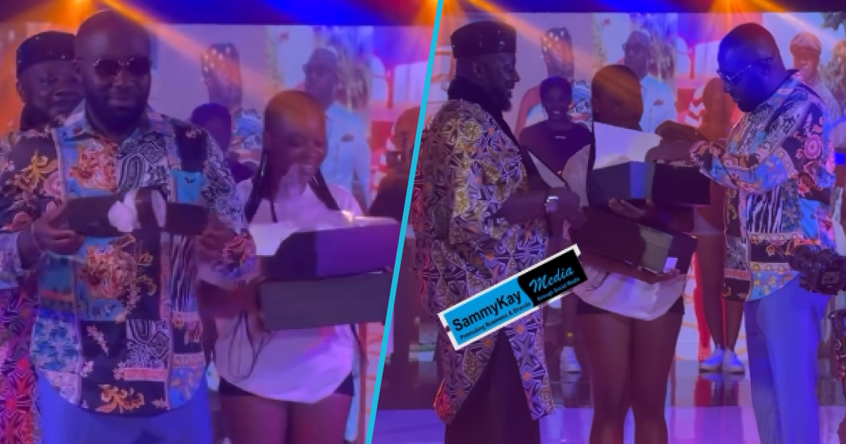 Osei Kwame Despite: Businessman buys branded slippers for GH¢20k at Osebo's unveiling event