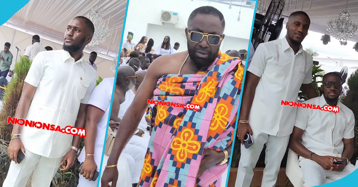 Osei Kwame Despite's three sons look classy as they twin in white shirts and trousers to a wedding