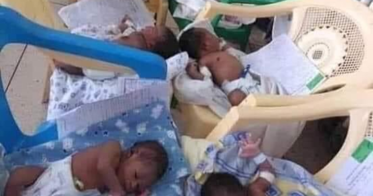 Fact Check: Viral photo of newborn babies sleeping on plastic chairs is from Uganda not Ghana