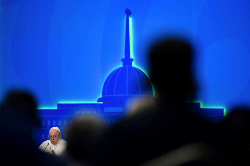 Pope Francis warned against the use of religion as a prop for power
