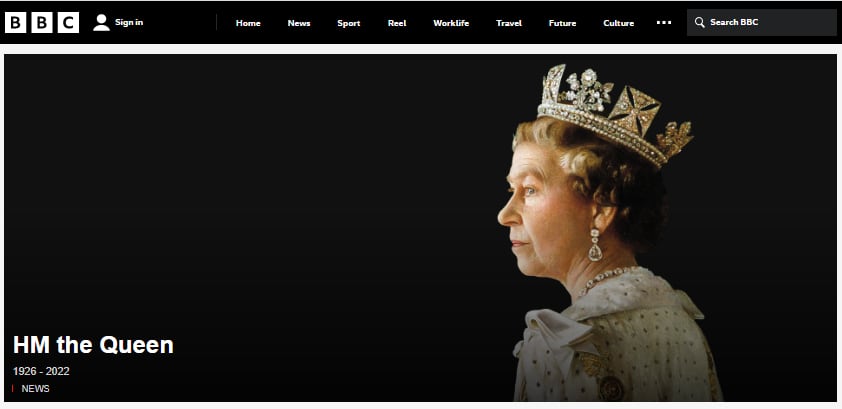 Queen Elizabeth II/Prince Charles/BBC Website