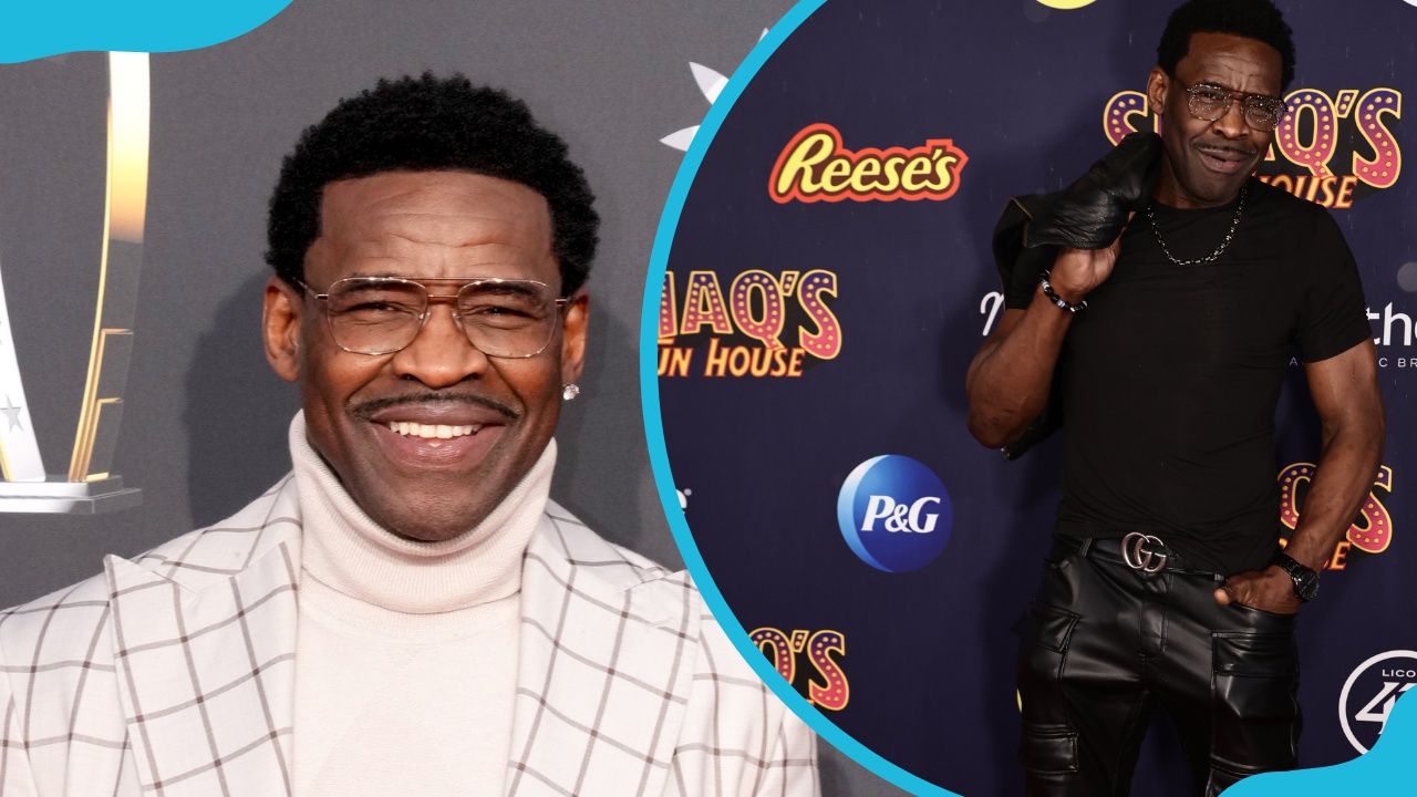 Michael Irvin at the 13th Annual NFL Honors (L). Michael attends 'Shaq's Fun House' at XS nightclub at Encore Las Vegas (R)