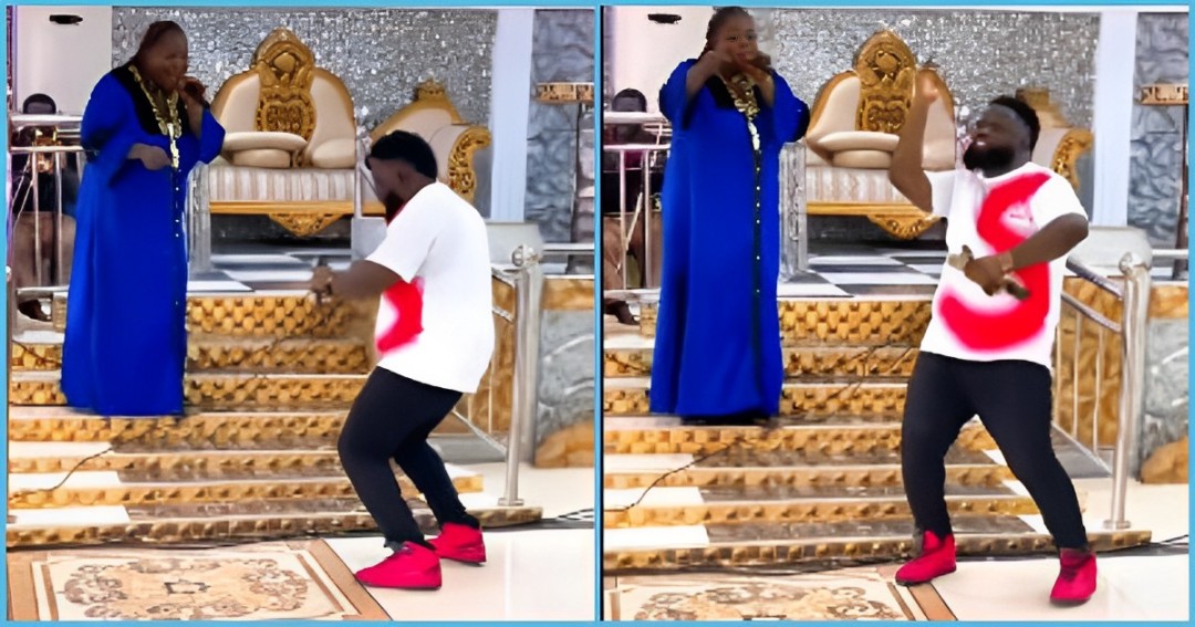 Ghanaian pastor jams to King Paluta's hit song, video sparks controversy: "Touch not my anointed"