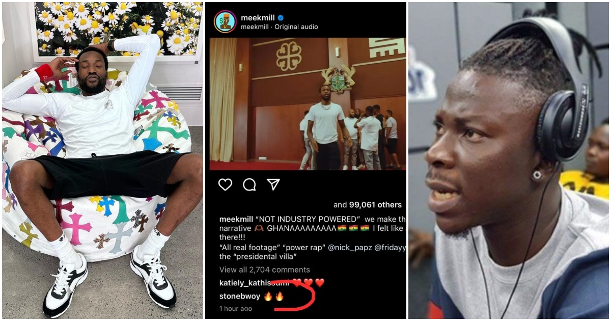 Meek Mill: Stonebwoy Gets Criticised For Supporting Meek Mill's Jubilee House Video