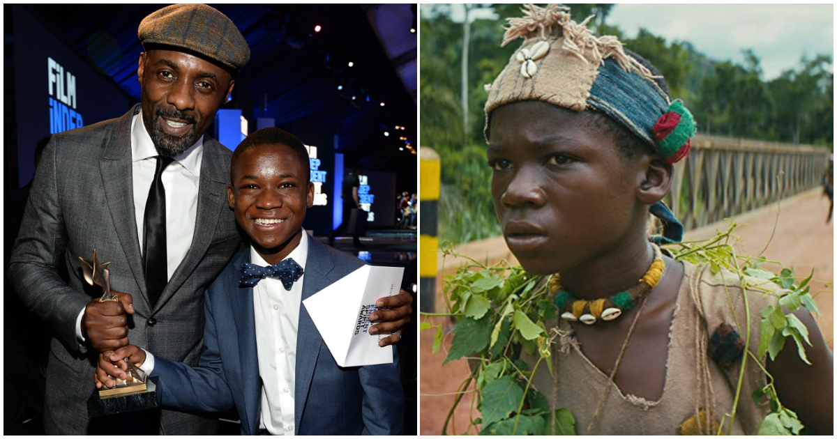 Idris Elba and Abraham Attah in photos