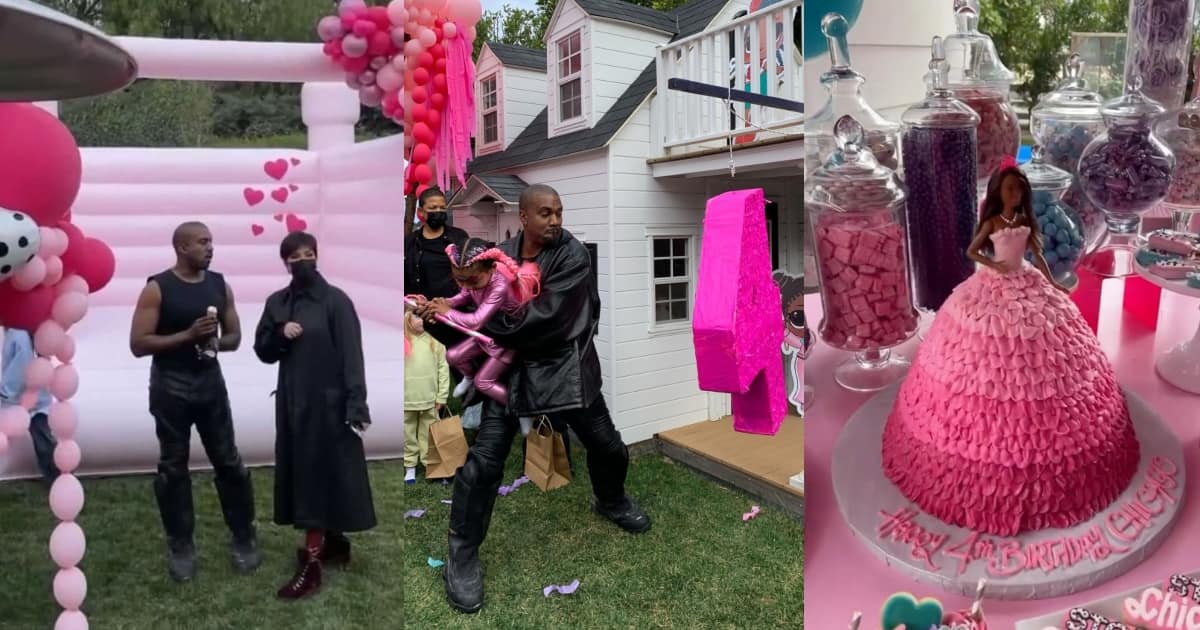 Kanye West Spotted at Daughter’s Birthday Party after Earlier Claims Kardashians Didn’t Want Him Attending