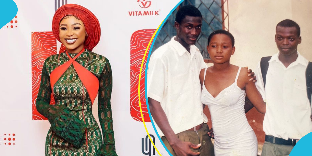 Akuapem Poloo looks skinny and tall in SHS 1 photos, fans share their thoughts