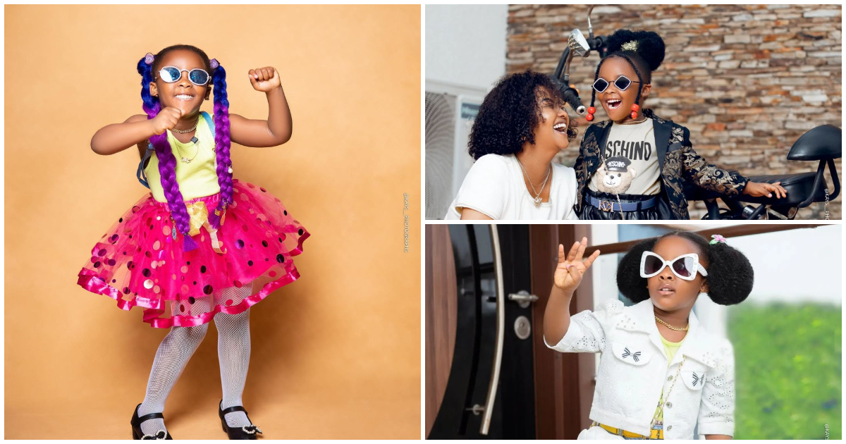 Nana Ama McBrown's Daughter Baby Maxin Rocks Expensive Chanel Bag Collection For her 4th Birthday