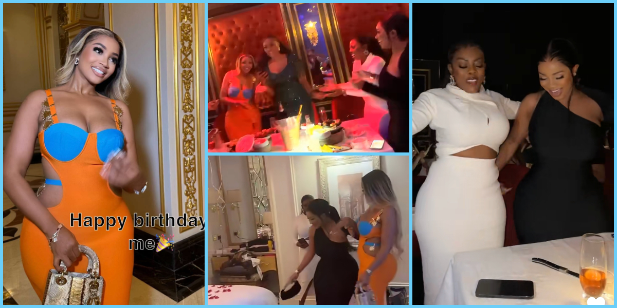 Beautiful videos drop as Serwaa Amihere's sister holds 31st b'day party in Dubai, Nana Aba, Sandra Ankobiah attend
