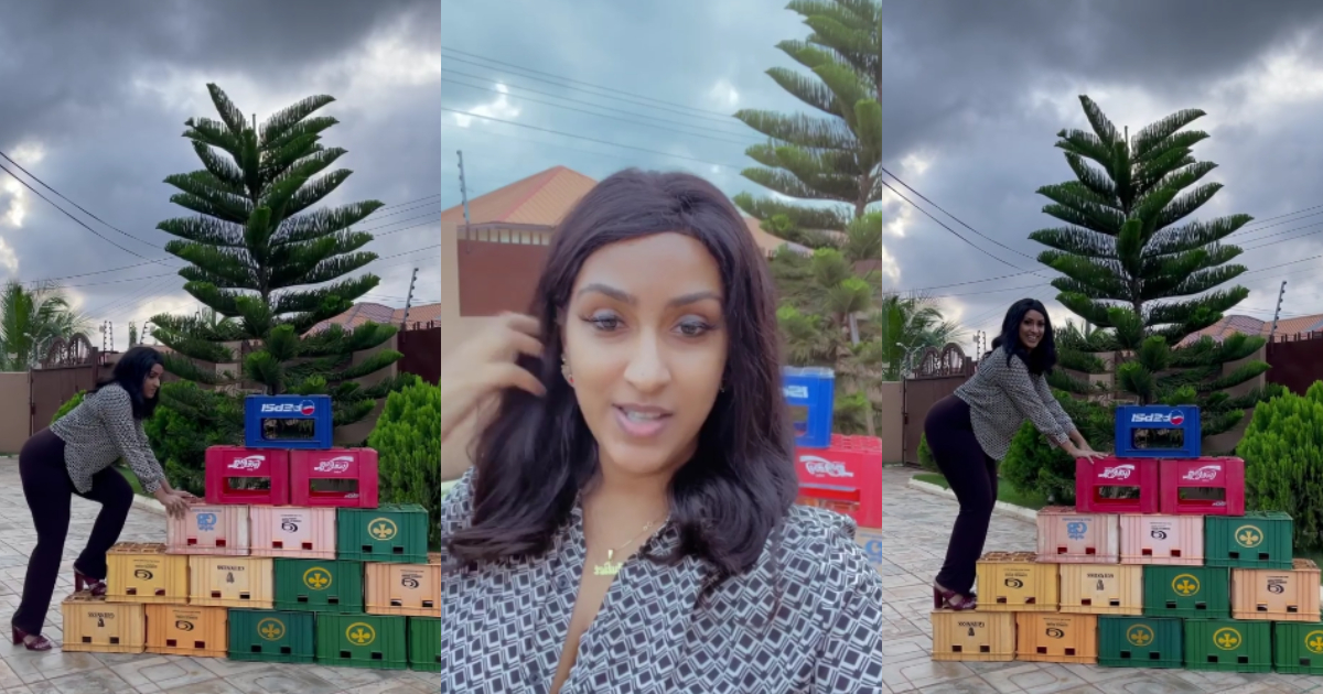 Actress Juliet Ibrahim cracks ribs on social media as she joins viral crate challenge (video)