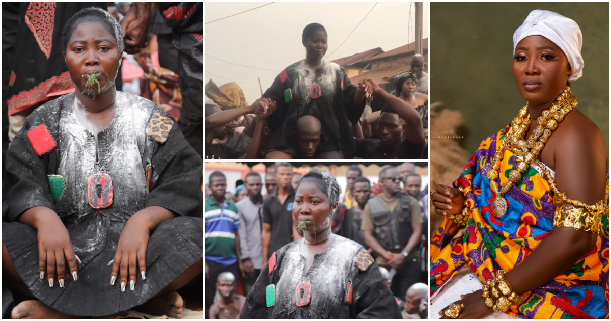 Photos of Etwereso Mabaawa Hemaa at her enstoolment ceremony.