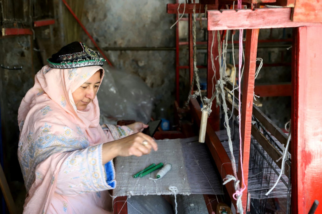 Siddiqa, a tailor and handicraft maker who goes by one name, has seen her earnings fall alongside the number of hours of electricity