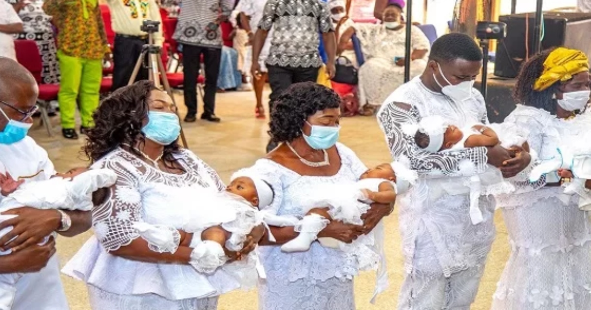 Ghanaian couplesin Tema give to five babies after years of trying