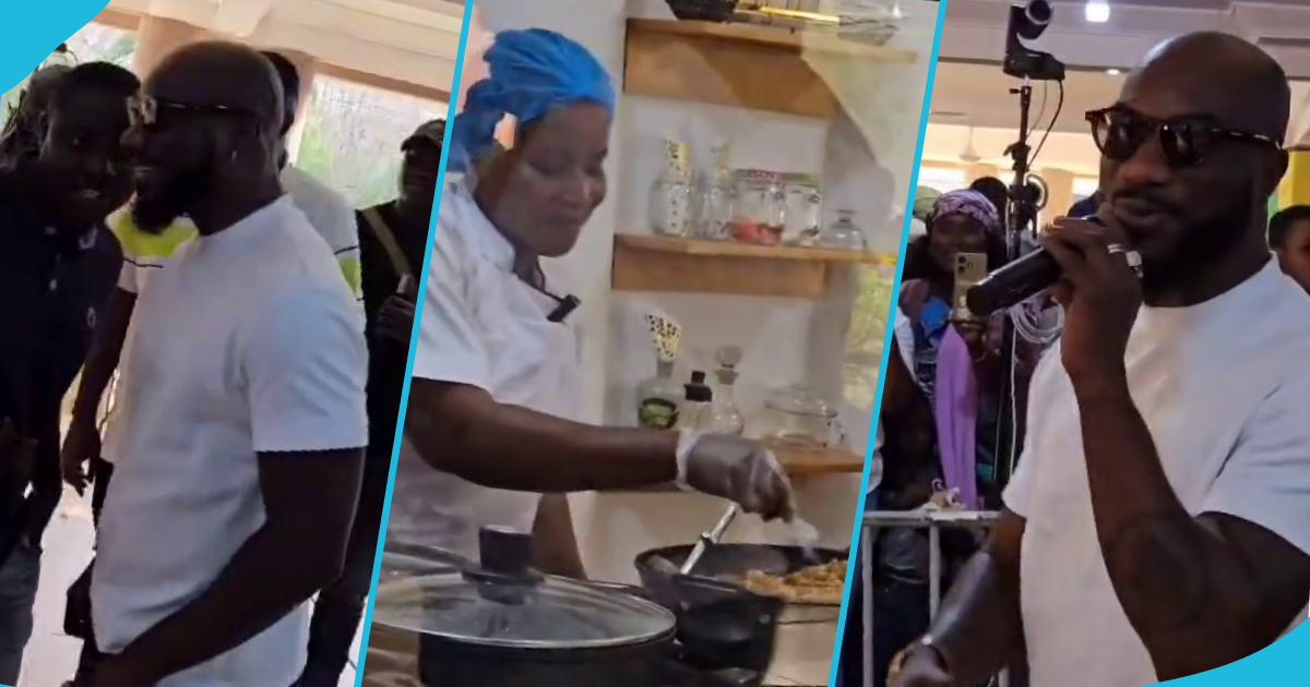 Kwabena Kwabena supports Faila Abdul Razak at her cook-a-thon in Tamale, heartwarming video drops